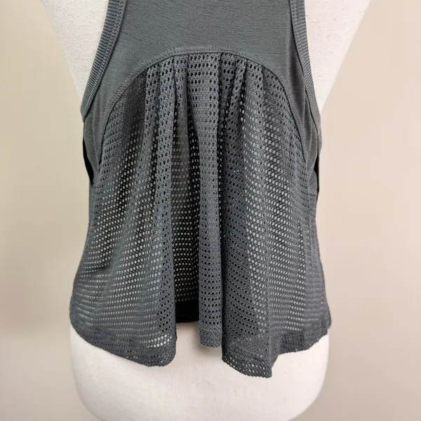 FP Movement Free People Womens Breezy Mesh Back Tank Top Charcoal Gray Small - Image 6