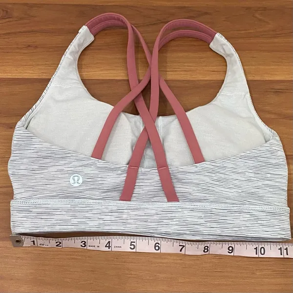 LULULEMON Energy Bra in Wee Are From Space Nimbus Battleship/Pink Puff Size 4 - Image 6