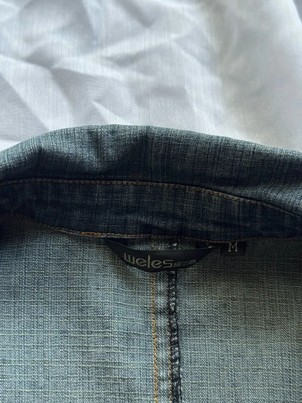 Vintage Y2K Weles Blue Denim Jacket - Image 2
