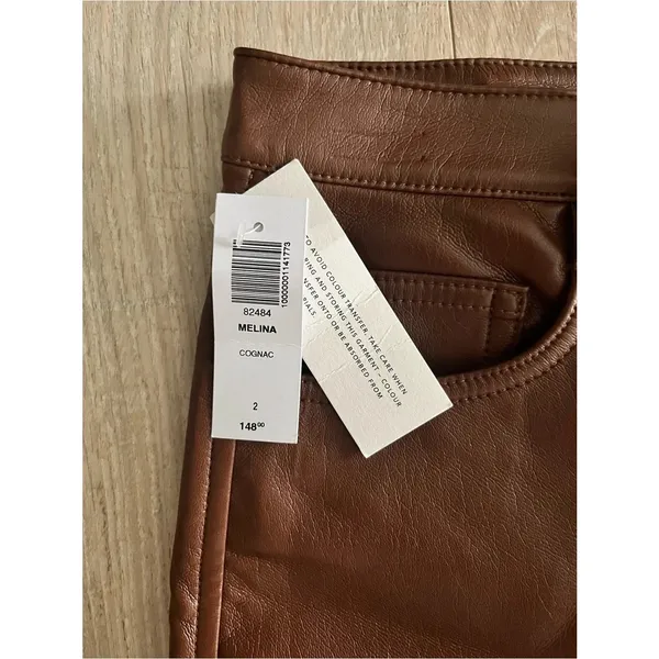 Aritzia Wilfred Women’s The Melina Pant Cognac - Size 2 NWT - Image 6