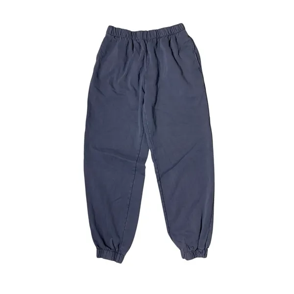 J Galt Blue Fleece Lined Jogger Sweatpants Womens Medium Cozy Lounge Casual - Image 2