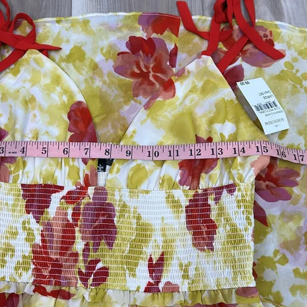 4SI3NNA tiered floral lightweight maxi dress size large - Image 7
