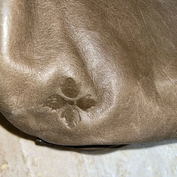 Patricia Nash Bohemian Style Italian Leather Bucket‎ Handbag Brown - Image 7