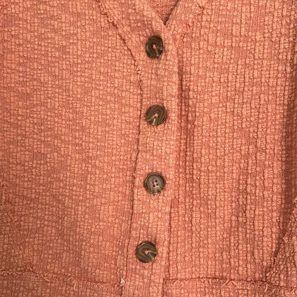 Burnt orange distressed lightweight sweater Size M - Image 2