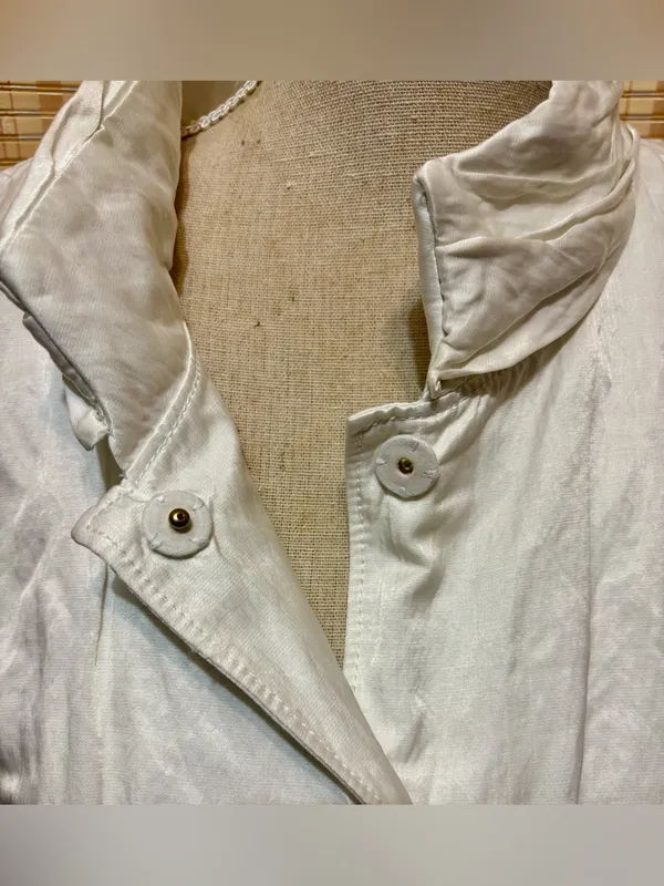 Worth Elegant White Coat Size L - Image 3