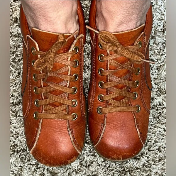 Vintage 90s Fanfares Leather Oxford Shoes - Image 4