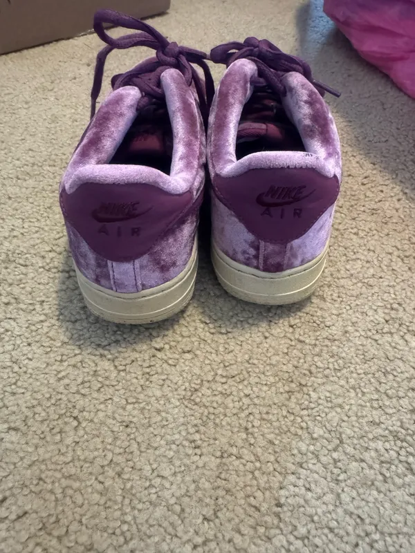 Nike Purple velvet AF1 - Image 4