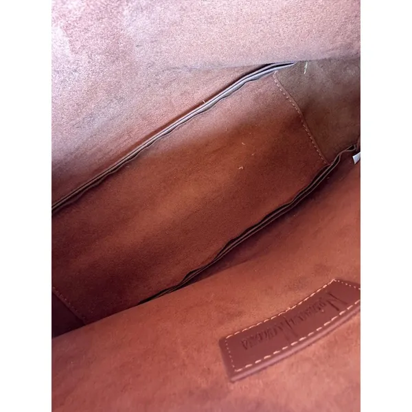Neiman Marcus Vegan Leather Minimalist Hobo Open Tote Shoulder Bag - Image 8