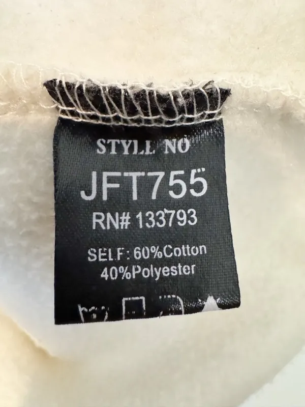 POL Hoodie Size Small Light Gray Heathered Fleece Raw Hem‎ Sweatshirt Normcore - Image 6