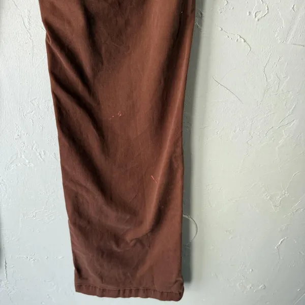 American Eagle‎ Pants Y2k 10 Long Brown Kick Boot Stretch Casual Chino Flare - Image 9