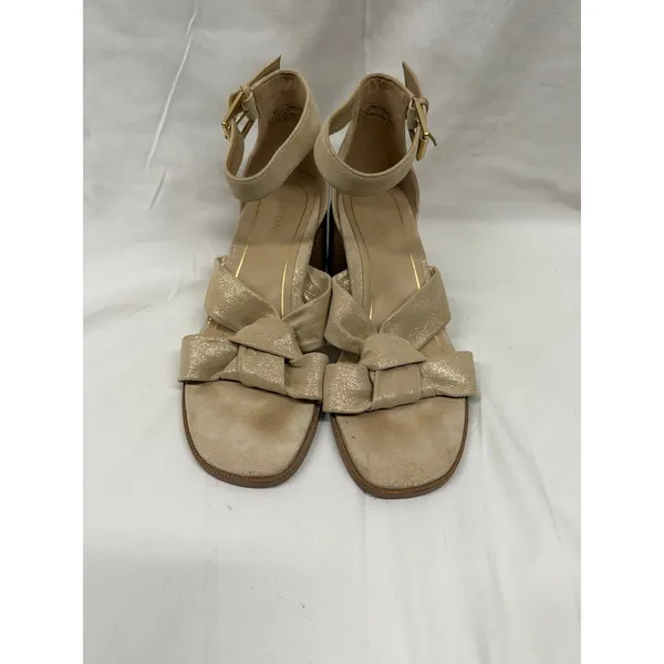 Vionic Women's $150 Maia‎ Gold Metallic Glitter Leather Maia Dress Sandal 7.5 - Image 3