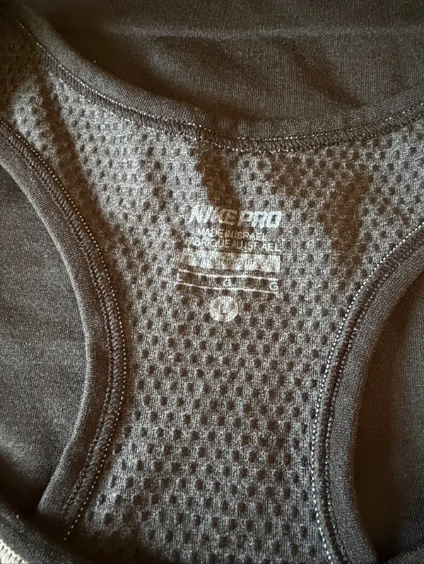 Nike pro black mesh dri-fit racerback tank top - Image 8