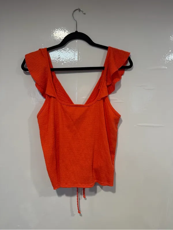 ARULA Orange Red Ruffle - Image 3