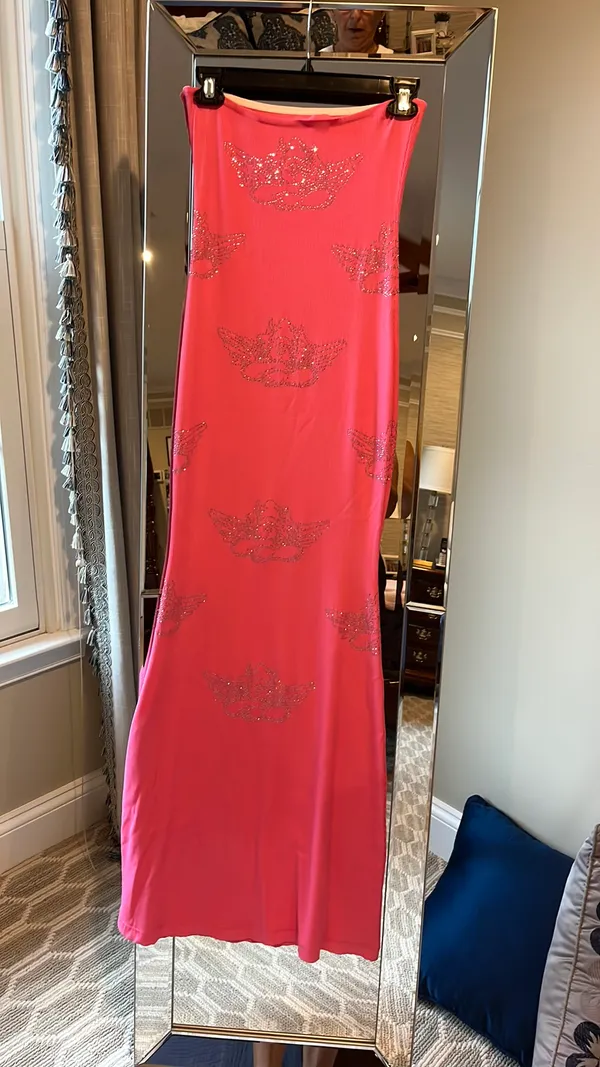 Boys Lie Pink Strapless Maxi - Image 3