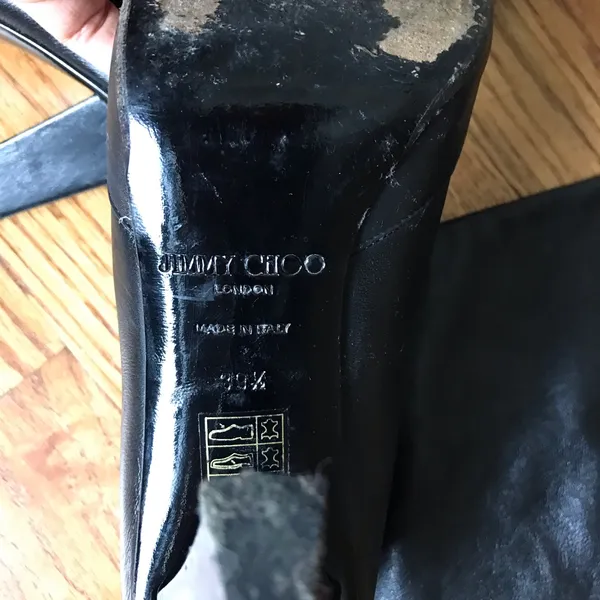 Jimmy Choo Black Knee-High Leather Boots - Image 3