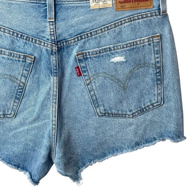 NEW Levi's 501 High Rise Distressed Cut Off Jean Shorts Capsule Summer 30‎ - Image 7