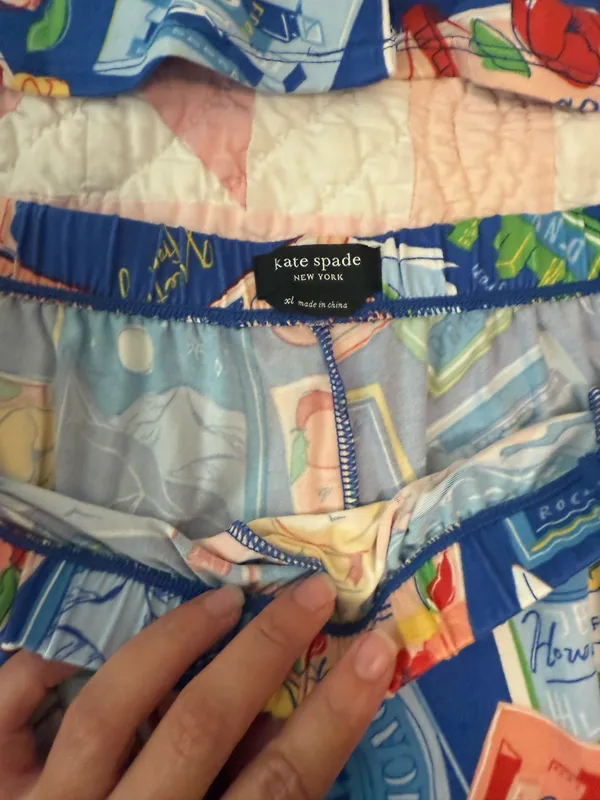Kate Spade New York Short Sleeve Notch Boxer PJ Set (On The Road) Women's Pajama Sets - Image 2