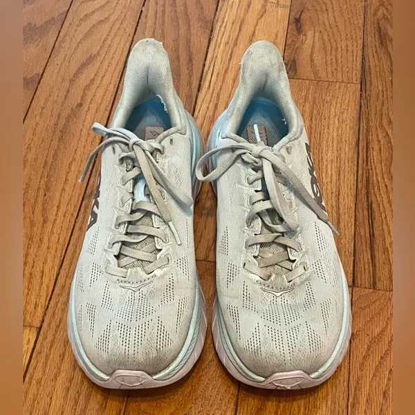 Women's Hoka One One Mach 4 Everyday Training Shoes Blue Gray Size 9.5B‎ 9.5 - Image 2