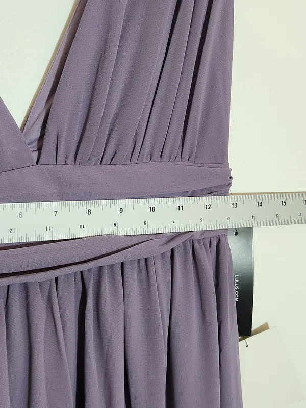 Lulus Low Cut Light Purple Formal Maxi Dress Size Small NWT Wedding Guest Prom - Image 9