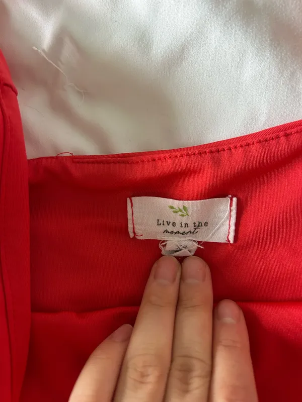 Red tank bodysuit Size XS - Image 2