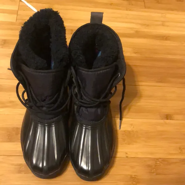 Eddie Bauer Vintage Black, Quilted Waterproof Lined Snow Duck Boots Size 10 - Image 2