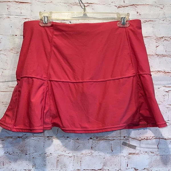 Nike women’s pink tennis skirt skirt pleated medium built in shorts stretch - Image 5