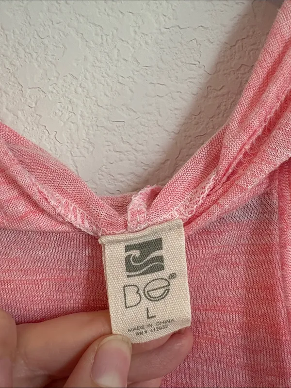 Pink Hoodie Short Sleeve swim cover up - Image 2