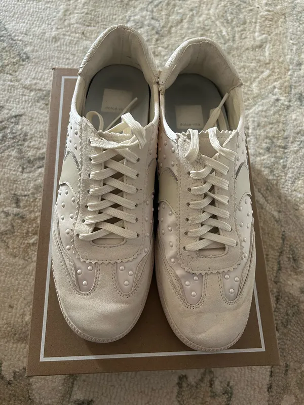 DV by Dolce Vita Notice Pearl Off White Sneakers - Image 3