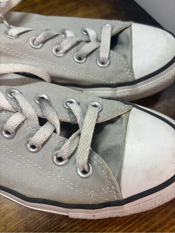 Converse Gray Sneakers W9/M7 - Image 3
