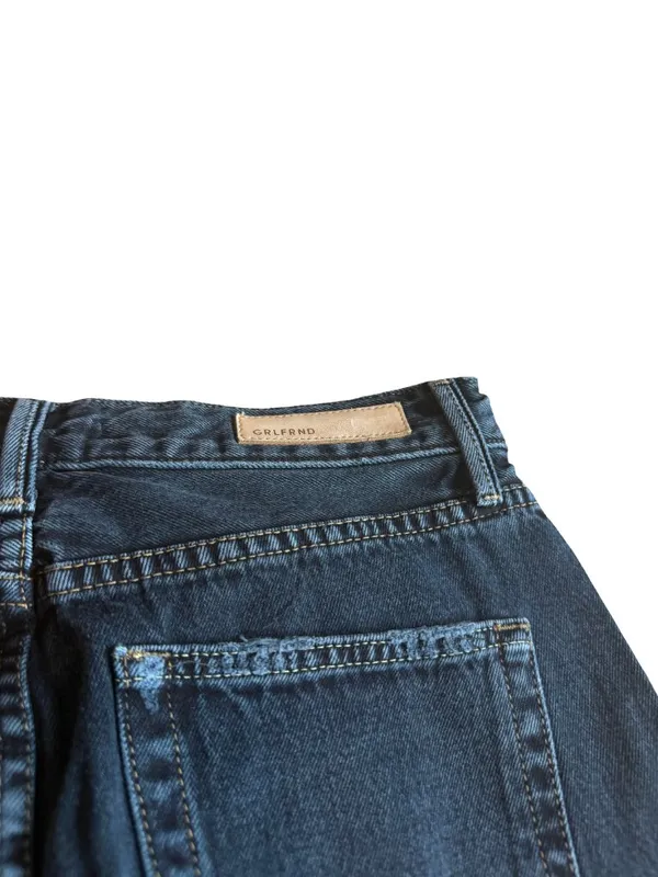 GRLFRND Devon Dark Wash Blue Straight Leg Jeans High Rise Denim Size 26 Women's - Image 11