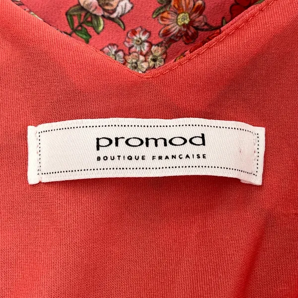 Promod Floral Cottagecore Dress XL Pink Boho Fairycore Flowy Summer Cami - Image 3
