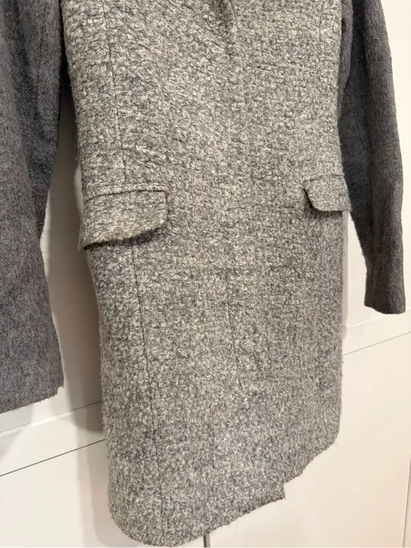 Armani Exchange Two-Tone Gray Wool-Blend Coat - Image 2