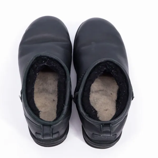 UGG Classic Ultra Mini Leather Boot Womens Size 6‎ Black 1117534 Ankle Booties - Image 4