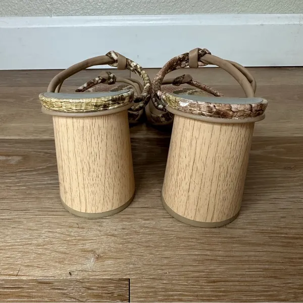 Dolce Vita Blush Multi Snake Print Stella Heels Sandals, Size 8.5 - Image 8