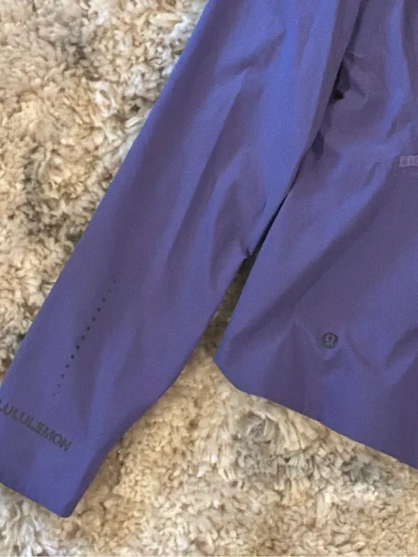 #44 NWOT Lululemon Fast And Free Windbreaker Women's Purple Active Jacket Size 4 - Image 10