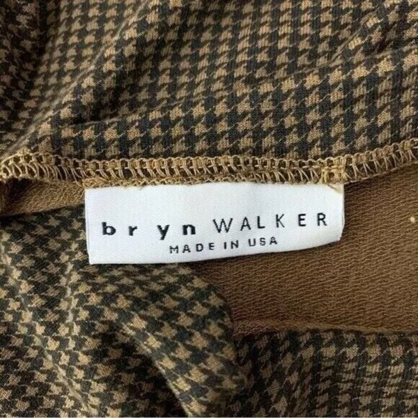 Bryn Walker Houndstooth Oversized Knit Tunic Top‎ Brown XXS - Image 6