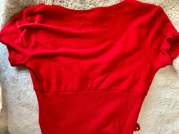 Red tie front top - Image 3
