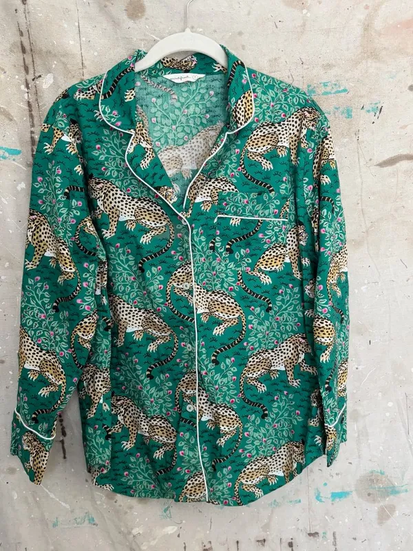Printfresh Bagheera Long Sleeve Pajama Sleep Shirt - Image 2