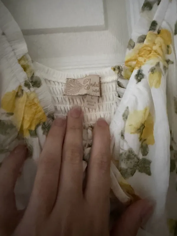 Yellow Flower Sundress Size L - Image 4