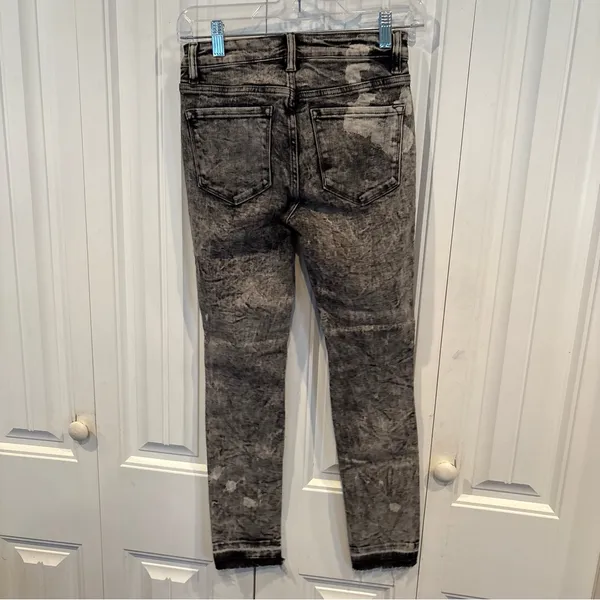 Vervet‎ Black/Gray Distressed Jeans Size 24 - Image 2