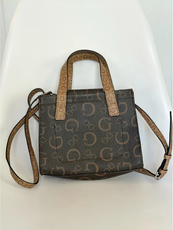 Guess monogram mini tote crossbody bag - Image 6