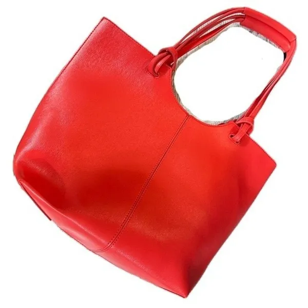 Neiman Marcus Coral Tote‎ Shoulder Purse Bag - Image 6