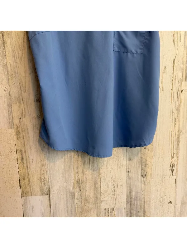 Women’s Size XL (16–18) Blue Sleeveless Pocket Blouse Tank Top - Image 5