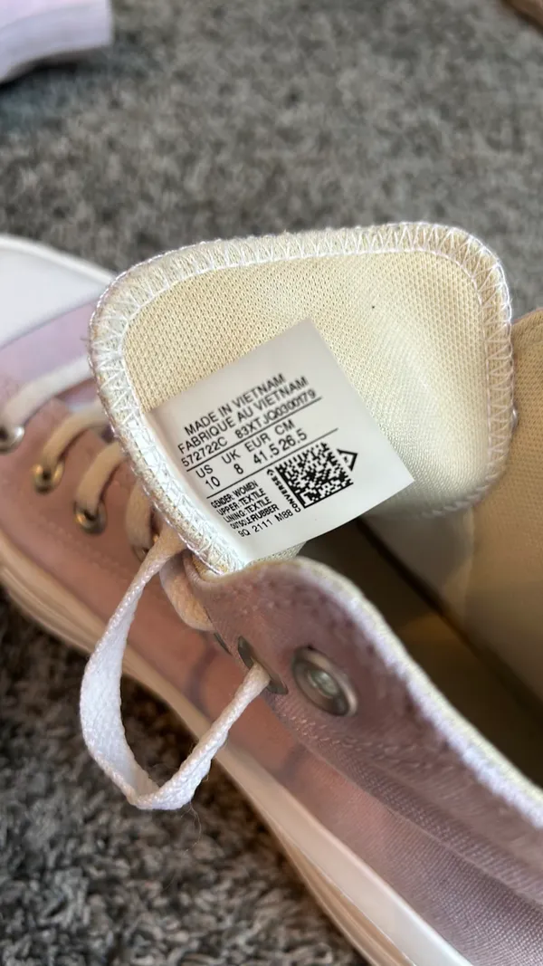 Converse Lavender High Top Platform - Image 4