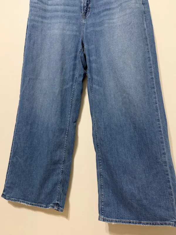 American Eagle Super High Rise Baggy Wide Leg Jeans Size 14 - Image 5