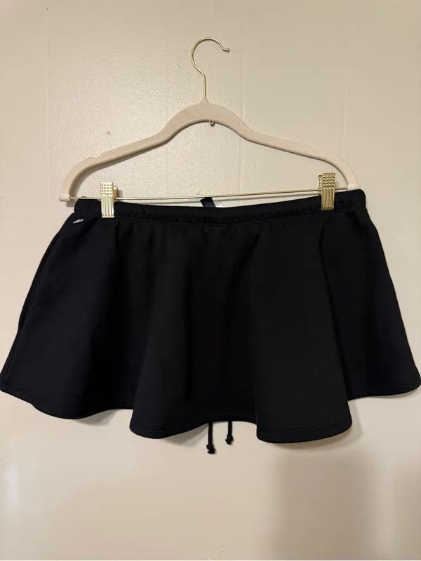 Skims Women's Black Drawstring Skort Skirt M - Image 9