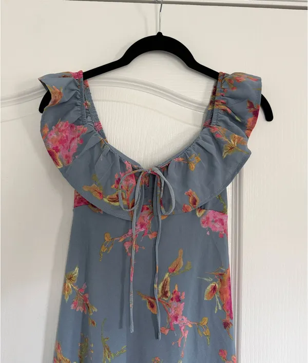 Wild Fable Blue Floral Maxi Dress XS - Image 5