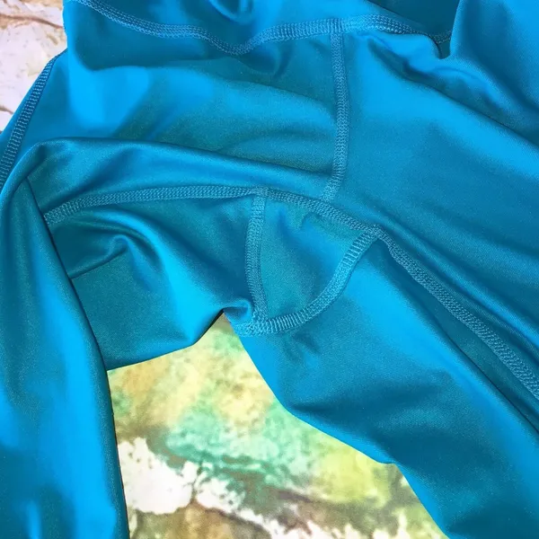 Z by Zella Womens Leggings Sz S Ikat Print Teal‎ Black Tie Dye Look Capri Length - Image 9