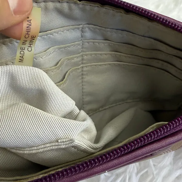 COACH y2k Purple Ashely Signature Canvas Wristlet Mini Purse - Image 9