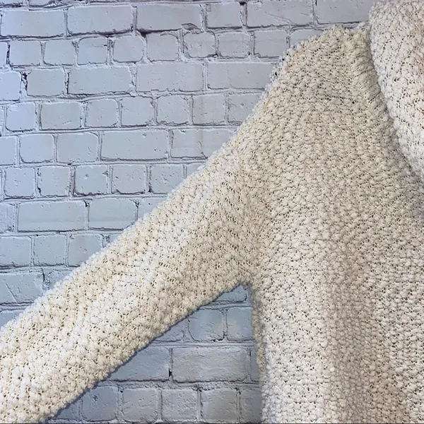Altar’d State Cream Chunky Knit Cowl Neck Sweater Medium Cozy Boho Oversized‎ - Image 2